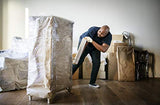 18" Stretch Film/Wrap 1200ft 500% Stretch Clear Cling Durable Adhering