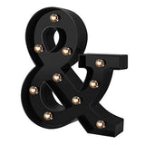 Newly Design Led Letters Numbers Lights 26 Alphabet & Arabic Numerals 0-9 Black