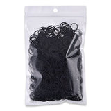 1000 Mini Rubber Bands Soft Elastic Bands for Kid Hair Braids Hair (Black)