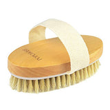 Dry Brushing Body Brush, POPCHOSE Natural Bristle Dry Skin Exfoliating Brush Body