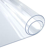 OstepDecor Custom 2pcs 12 x 12 Inch Clear Desk Cover Protector, 1.5mm Thick Plastic