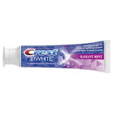 Crest 3D White Toothpaste Radiant Mint (3 Count of 4.1 oz Tubes), 12.3 oz Packaging