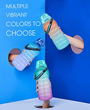 Giotto Large 1 Gallon Motivational Water Bottle with Paracord Handle & Removable