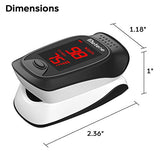Fingertip Pulse Oximeter, Blood Oxygen Saturation Monitor with Alarming Beep