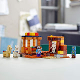 LEGO Minecraft The Trading Post 21167 Collectible Action-Figure Playset with Minecraft