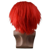 BERON Men's Red wig Red Bald Head Wig for Cosplay Halloween Costume (Red)