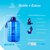 1 Gallon Water Bottle With Time Marker - Large Water Bottle Gallon Water Bottle