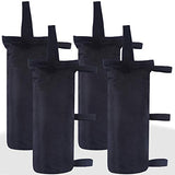 ABCCANOPY 112 LBS Outdoor Pop Up Canopy Tent Gazebo Weight Sand Bag Anchor Kit-4 Pack (Black)