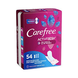 Care Free Acti-Fresh Body Shaped Regular Pantiliners, Fresh Scented, 54 Count (Pack of 1)