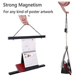 Baoduu Magnetic Poster Hanger Frame Light Wooden Holder Frame for Photos Pictures