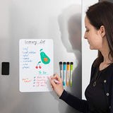 Small Magnetic Dry Erase Board for Fridge 12x8 inch