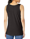 Hanes Women's Scoop Neck Tank Top, Black, Small