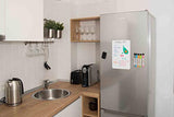 Small Magnetic Dry Erase Board for Fridge 12x8 inch