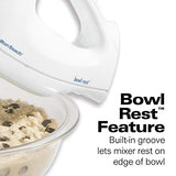Hamilton Beach 6-Speed Electric Hand Mixer, Beaters and Whisk, with Snap-On Storage