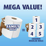 Charmin Ultra Soft Cushiony Touch Toilet Paper, 24 Family Mega Rolls = 123 Regular Rolls