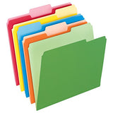 Pendaflex Two-Tone Color File Folders, Letter Size, Assorted Colors
