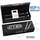 Beer Chiller Sticks for Bottles - Great Christmas Gift - Birthday Gifts for Men and Women