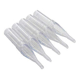 Needlehouse 50pcs Disposable & Sterilized Tattoo Needles 7 Round Shader (7RS) and 50pcs Professional Sterile Plastic Disposable Clear Tattoo Tips Round (1207RS)