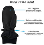 N'Ice Caps Kids Toddler and Baby Easy-On Wrap Waterproof Thinsulate Winter Mittens