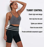 KINGJOZE High Waisted Yoga Shorts for Women Butt Lifting Tummy Control Workout 