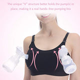 Momcozy Hands Free Pumping Bra, Adjustable Breast-Pumps Holding and Nursing Bra