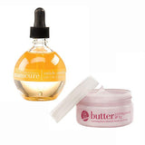 Cuccio Cuticle Oil Milk & Honey 2.5 oz + Pomegranate and Fig Butter Blend 1.5 oz