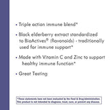 Nature's Way Sambucus Black Elderberry Gummies with Vitamin C and Zinc, 60 Gummies