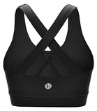 RUNNING GIRL Sports Bra for Women, Criss-Cross Back Padded Strappy Sports Bras