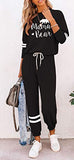 ETCYY Women's Two Piece Outfits Sweatsuit Set Long Pant Cotton Pajamas Lounge Set