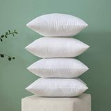 MIULEE Throw Pillow Insert Hypoallergenic Premium Pillow Stuffer Sham Square