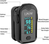 Pulse Oximeter Fingertip, Blood Oxygen Saturation Monitor for Pulse Rate, Heart Rate