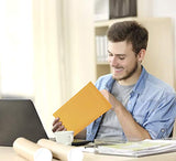 HBlife 4x8 Inches Kraft Bubble Mailers Self Seal Padded Envelopes, Pack of 50