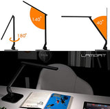 Lampat LED Desk Lamp, Dimmable LED Table Lamp Black, 4 Lighting Modes