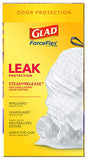 Glad ForceFlex Tall Kitchen Drawstring Trash Bags 13 Gallon White Trash Bag