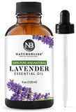 NaturoBliss Lavender Essential Oil, 100% Pure Therapeutic Grade, Premium Quality