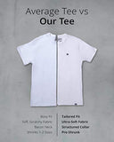 INTO THE AM Men's Premium T-Shirt Plain Fitted Crewneck Short Sleeve