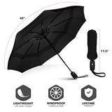 Repel Umbrella Double Vented Windproof Automatic Travel Umbrellas with Teflon