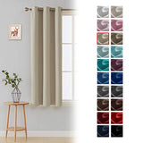 Deconovo Room Darkening Thermal Insulated Blackout Grommet Window Curtain Panel