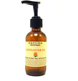 100% Pure Safflower Seed Oil Cold Pressed - All-Natural Anti Aging Moisturizer; Rich in Linoleic Acid & Omega 3 & 6. Best Pure Oil for a Healthy Skin, Face, Hair Growth, & Soap Making, 4oz Glass Pump