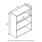 Furinno Pasir 3-Tier Open Shelf, Espresso