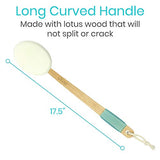 Vive Lotion Applicator for Your Back (4 Pads) - Long Reach Handle with Sponge