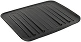 Rubbermaid Antimicrobial Drain Board, Large, Black L3-1182-M6-BLA