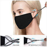 TwoYek Black Reusable Face Mask -3D Nose Wire Cloth Washable Designer Fashion