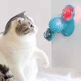 YUTANG Cat Toys Interactive, Indoor Cat Chew Ball Windmill Catnip Toothbrush, Funny