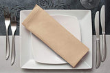 Utopia Kitchen Cloth Napkins, 12 Pack (18 x 18 Inches), Cotton Dinner Napkin (Beige)