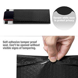 Fu Global #000 4x8 Inch Black Poly Bubble Mailer Self Seal Padded Envelopes