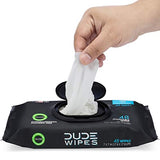 DUDE Wipes Flushable Wipes Dispenser, Unscented Wet Wipes with Vitamin-E & Aloe