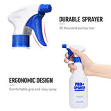 Airbee Plastic Spray Bottle 2 Pack 16 Oz, Professional Heavy Duty Empty Spraying