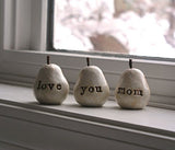 Gift for Mom, Love You Mom Pears, Mother Christmas gift, Perfect Present