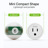 Smart Plug, Gosund Mini WiFi Outlet Works with Alexa, Google Home, No Hub Required,